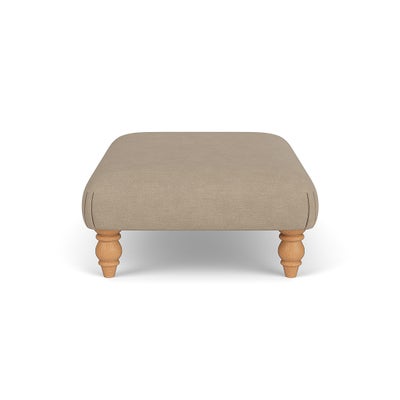 Foot Stool - Natural - House Linen Mix