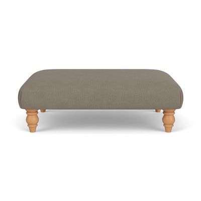 Foot Stool - Mid Grey - House Linen Mix