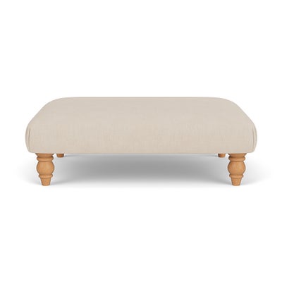 Foot Stool - Lily White - House Linen Mix
