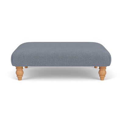 Foot Stool - Navy - Eco Herringbone