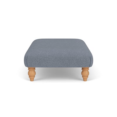 Foot Stool - Navy - Eco Herringbone