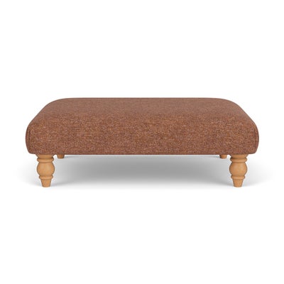 Foot Stool - Brick Marl - Aquaclean Oxford