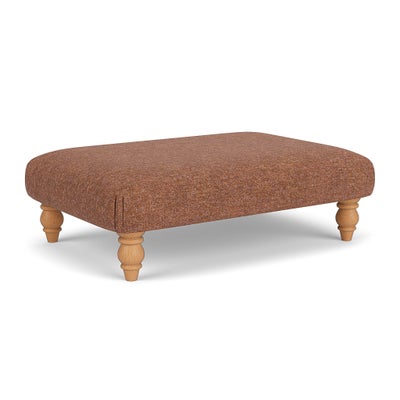 Foot Stool - Brick Marl - Aquaclean Oxford