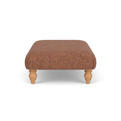 Foot Stool - Brick Marl - Aquaclean Oxford