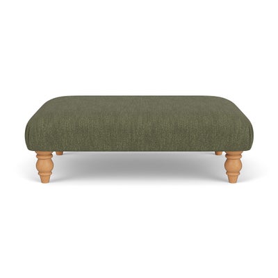 Foot Stool - Fern - Luxury Italian Linen
