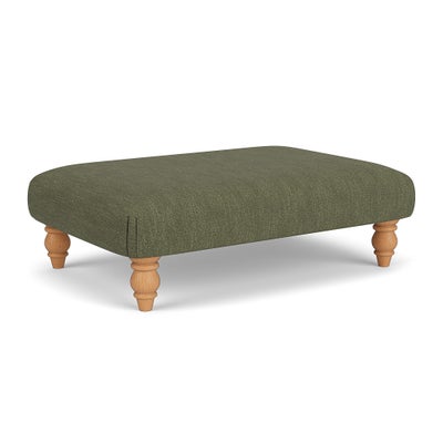Foot Stool - Fern - Luxury Italian Linen