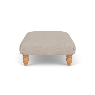 Foot Stool - Natural - Luxury Italian Linen