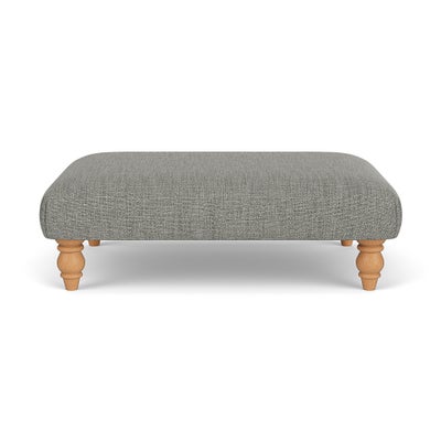 Foot Stool - Grey marl - Rustic Weave