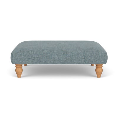 Foot Stool - Teal marl - Rustic Weave