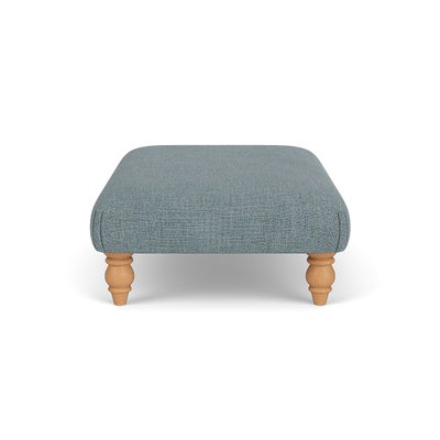 Foot Stool - Teal marl - Rustic Weave