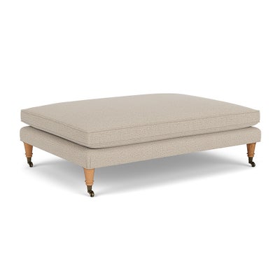 Foot Stool - Natural - Rustic weave