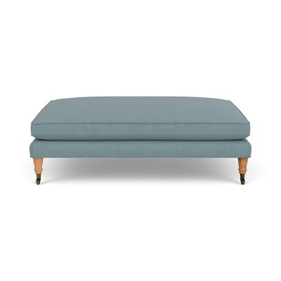 Foot Stool - Sky blue - House linen mix