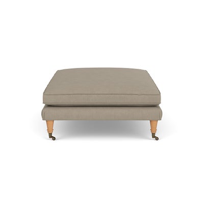 Foot Stool - Dove grey - House linen mix