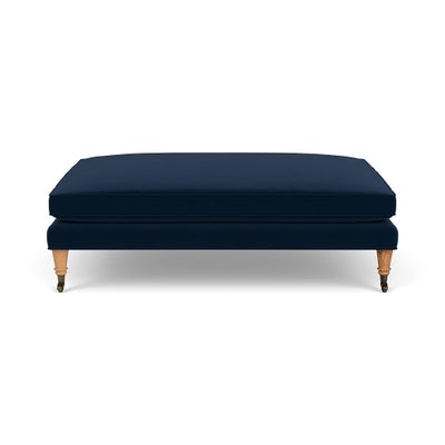Foot Stool - Deep blue - Matt Velvet