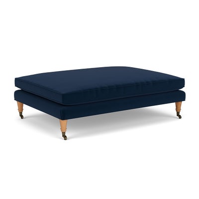 Foot Stool - Deep blue - Matt Velvet