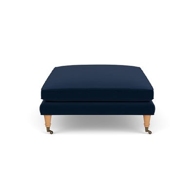Foot Stool - Deep blue - Matt Velvet