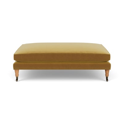 Foot Stool - Mustard - Matt Velvet