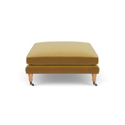 Foot Stool - Mustard - Matt Velvet