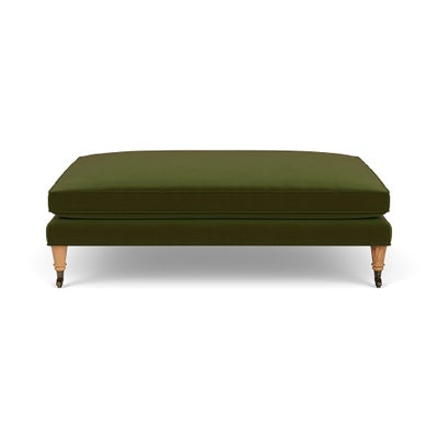 Foot Stool - Forest Green - Matt Velvet