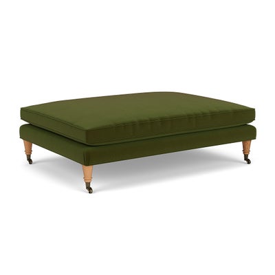 Foot Stool - Forest Green - Matt Velvet