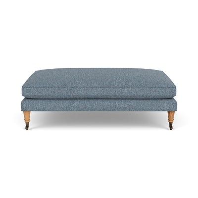 Foot Stool - Mid Blue - Aquaclean Oxford