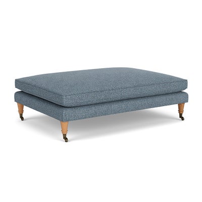 Foot Stool - Mid Blue - Aquaclean Oxford