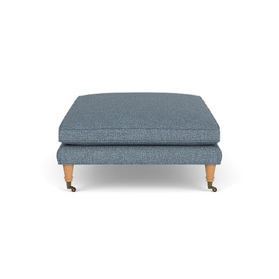 Foot Stool - Mid Blue - Aquaclean Oxford