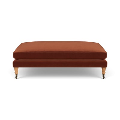 Foot Stool - Brick - Matt Velvet