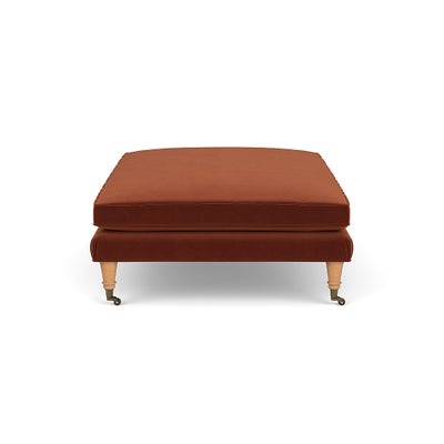Foot Stool - Brick - Matt Velvet