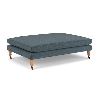 Foot Stool - Teal - Eco Chenille
