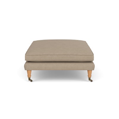 Foot Stool - Natural - House Linen Mix