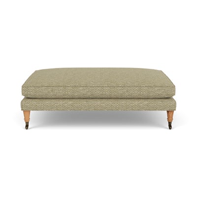 Foot Stool - Apple - Herringbone Weave