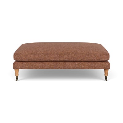 Foot Stool - Brick Marl - Aquaclean Oxford