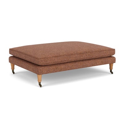 Foot Stool - Brick Marl - Aquaclean Oxford