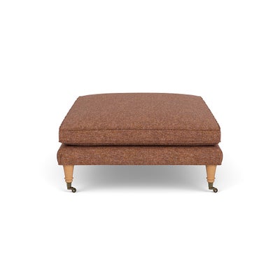 Foot Stool - Brick Marl - Aquaclean Oxford