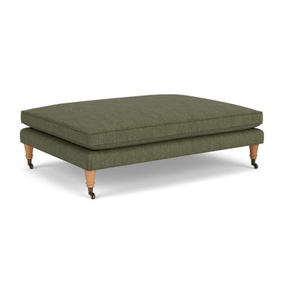 Foot Stool - Fern - Luxury Italian Linen