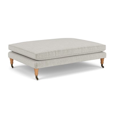 Foot Stool - Grey Mist - Eco Chenille