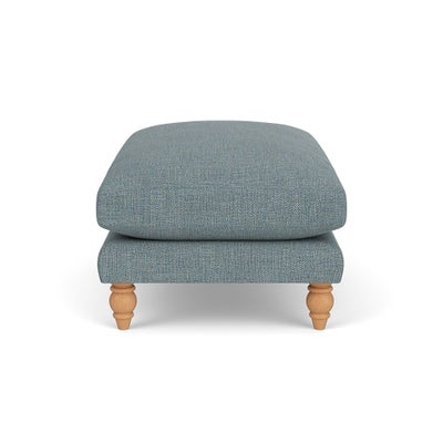 Foot Stool - Teal marl - Rustic Weave