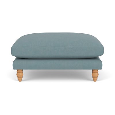Foot Stool - Sky blue - House Linen Mix