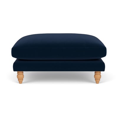 Foot Stool - Deep blue - Matt Velvet
