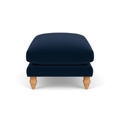 Foot Stool - Deep blue - Matt Velvet