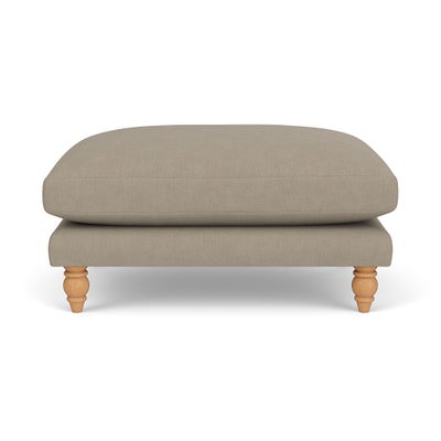 Foot Stool - Dove grey - House Linen Mix
