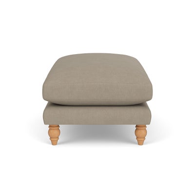 Foot Stool - Dove grey - House Linen Mix
