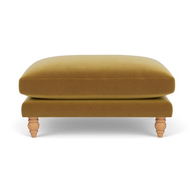 Foot Stool - Mustard - Matt Velvet