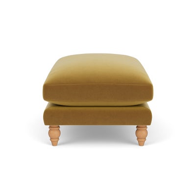 Foot Stool - Mustard - Matt Velvet