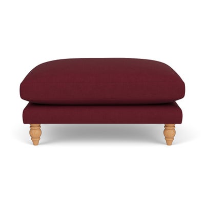 Foot Stool - Rosehip - House Linen Mix