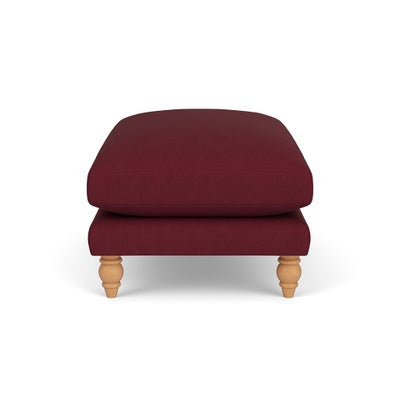 Foot Stool - Rosehip - House Linen Mix