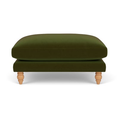 Foot Stool - Forest Green - Matt Velvet