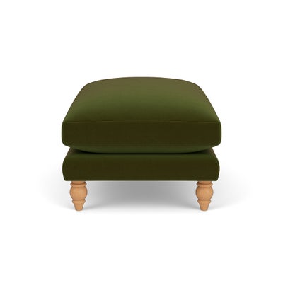 Foot Stool - Forest Green - Matt Velvet
