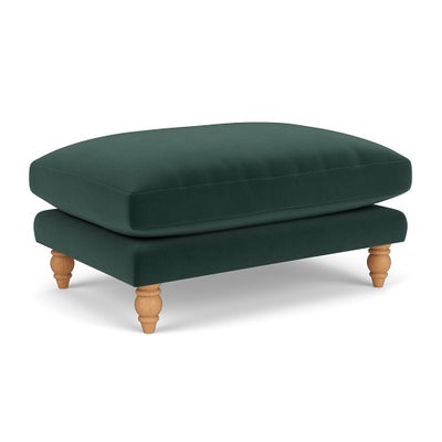 Foot Stool - Lake - Matt Velvet
